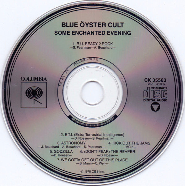 Blue Öyster Cult : Some Enchanted Evening (CD, Album, RE, RP)