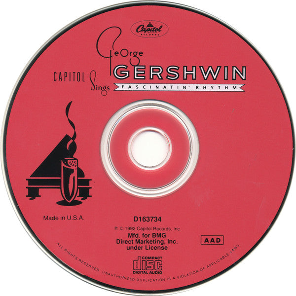 Various : Fascinatin' Rhythm - Capitol Sings George Gershwin  (CD, Comp, Club, RM)