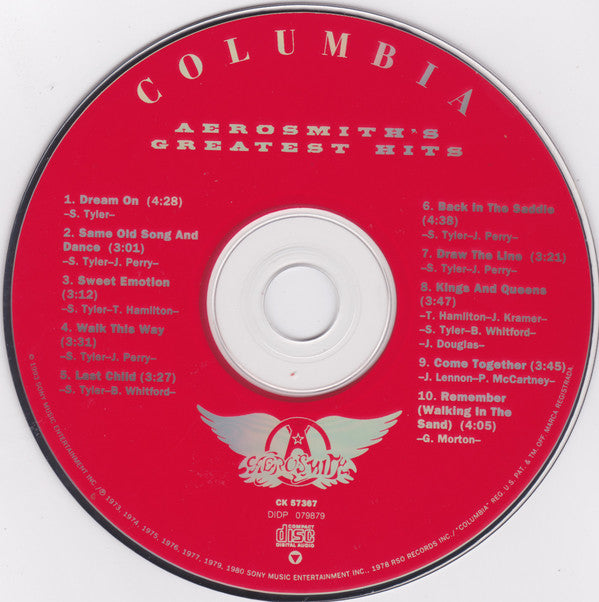 Aerosmith : Aerosmith's Greatest Hits (CD, Comp, RM, RP)