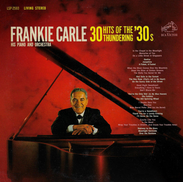 Frankie Carle And His Orchestra : 30 Hits Of The Thundering '30s (LP)