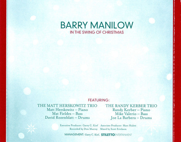 Barry Manilow : In The Swing Of Christmas (CD, Album)