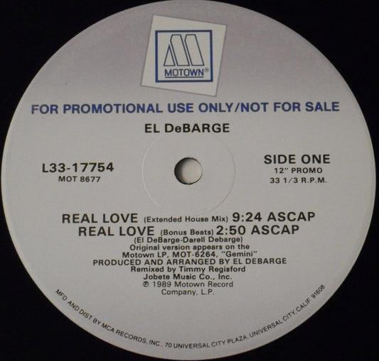 El DeBarge : Real Love (12", Promo)