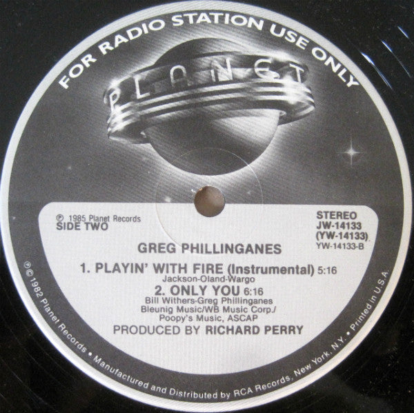 Greg Phillinganes : Playin' With Fire (12", Promo)