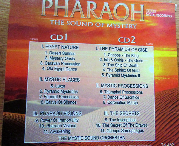 The Mystic Sound Orchestra : Music X - The Sound Of Mystery - Pharaoh (2xCD, Comp)