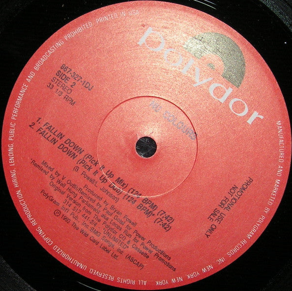 Nu Colours : Fallin Down (12", Promo)