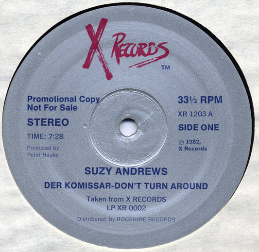 Suzy Andrews : Der Komissar-Don't Turn Around (12", Promo)