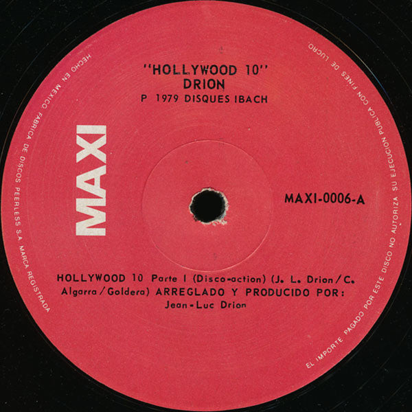 Jean-Luc Drion : Hollywood 10 (12")