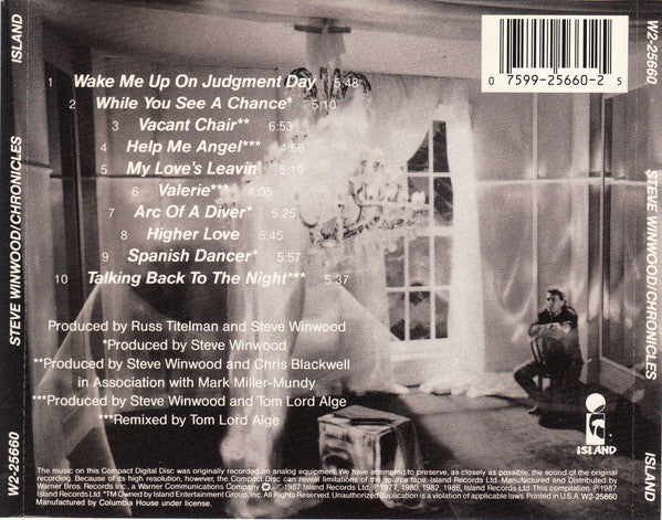 Steve Winwood : Chronicles (CD, Comp, Club)