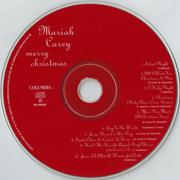 Mariah Carey : Merry Christmas (CD, Album, DAD)