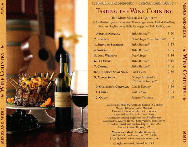 The Mike Marshall Quintet : Tasting The Wine Country (CD, Album)