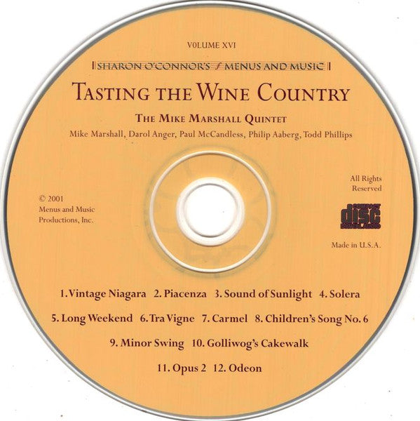 The Mike Marshall Quintet : Tasting The Wine Country (CD, Album)