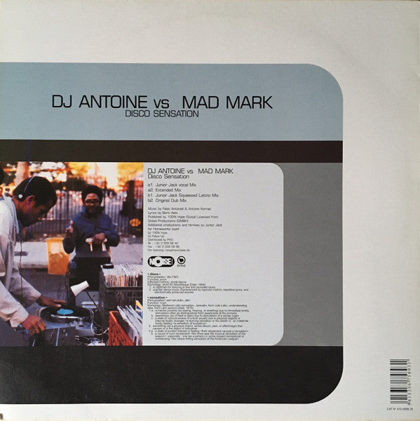 DJ Antoine vs. Mad Mark : Disco Sensation (12")