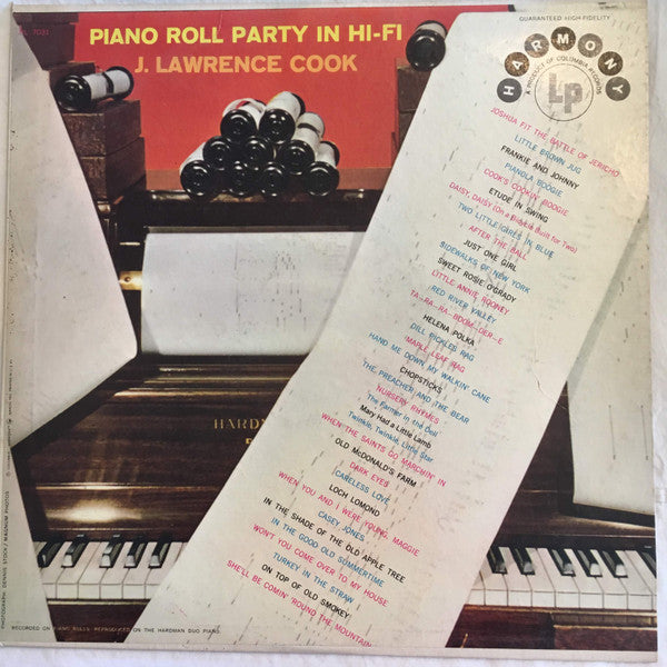 J. Lawrence Cook : Piano Roll Party In Hi-Fi (LP)