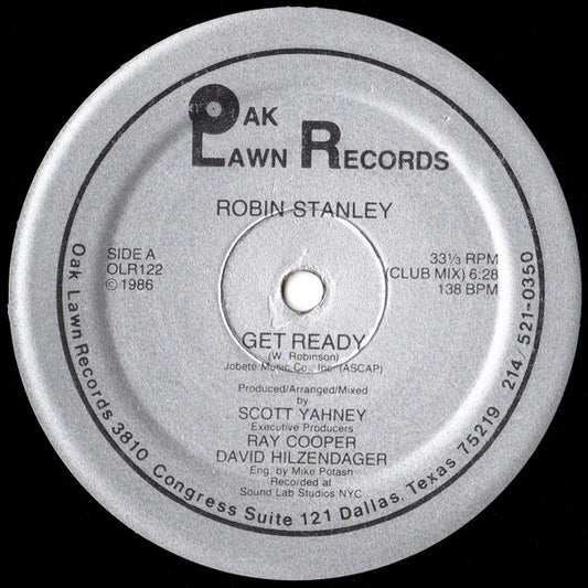 Robin Stanley : Get Ready (12")