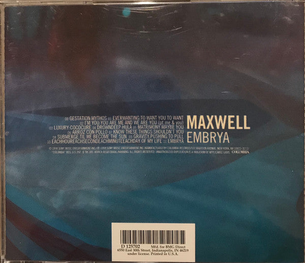Maxwell : Embrya (CD, Album, Club, BMG)