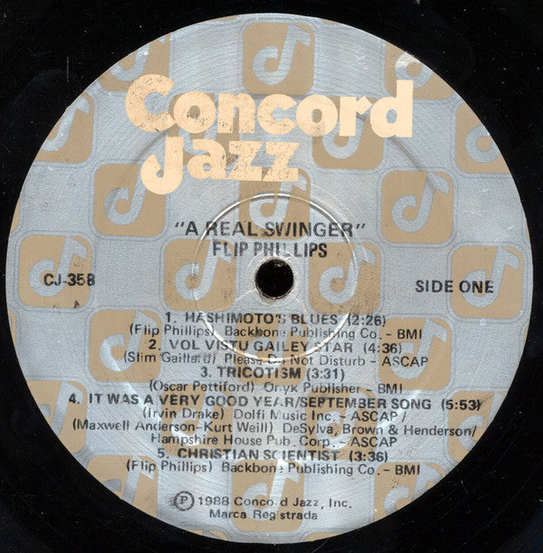 Flip Phillips : A Real Swinger (LP, Album)