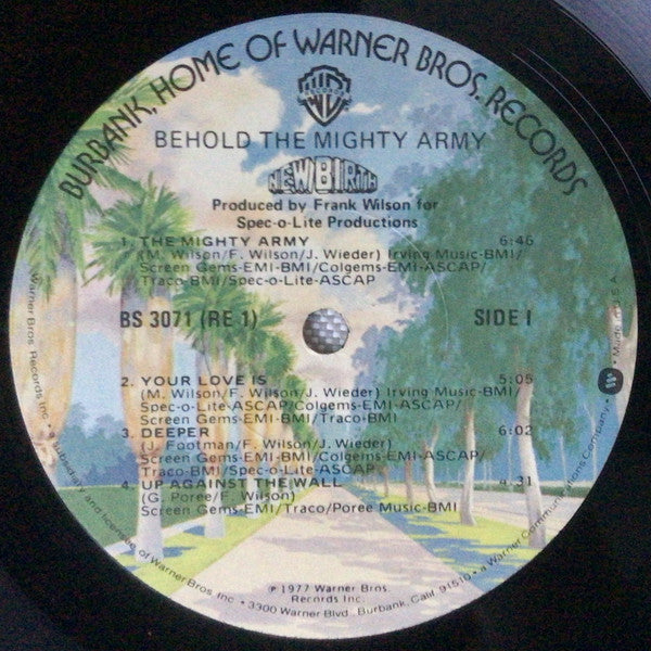 New Birth Featuring Leslie Wilson : Behold The Mighty Army (LP, Album, Los)