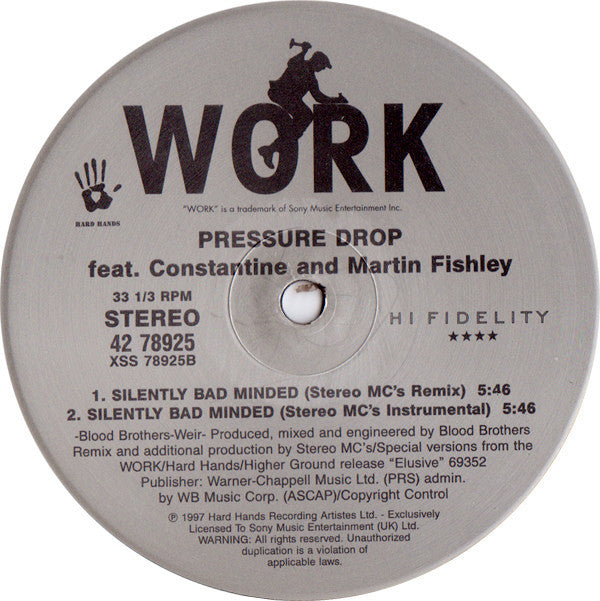 Pressure Drop : Silently Bad Minded (12", Single)