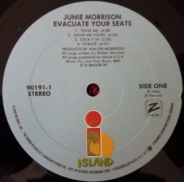 Junie Morrison : Evacuate Your Seats (LP, Album, SP)