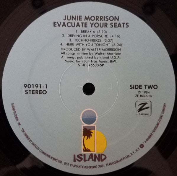 Junie Morrison : Evacuate Your Seats (LP, Album, SP)