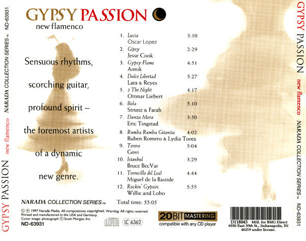 Various : Gypsy Passion - New Flamenco (CD, Comp, Club)