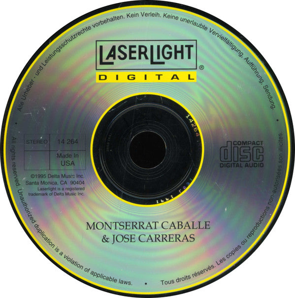 Montserrat Caballé & José Carreras : Live In Paris (CD, Album)