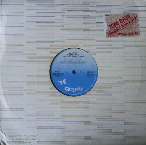 Toni Basil : Shoppin' From A To Z (Special Club Mix) (12", Promo)