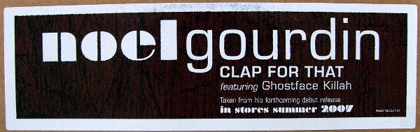 Noel Gourdin : Clap For That (12", Promo)