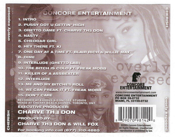 Cherish (8) : Overly Exposed (CD, Album)