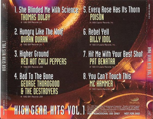 Various : High Gear Hits Volume 1 (CD, Comp, Promo)