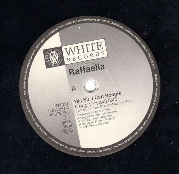 Raffaella : Yes Sir, I Can Boogie (12", Maxi)