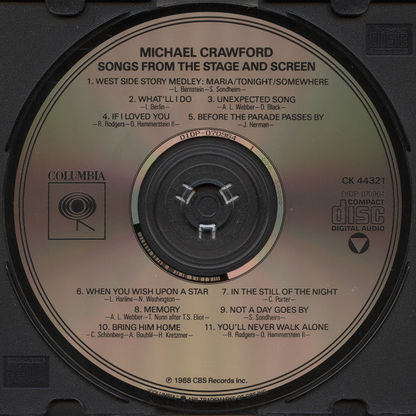 Michael Crawford With The London Symphony Orchestra : Songs From The Stage And Screen (CD, Album)