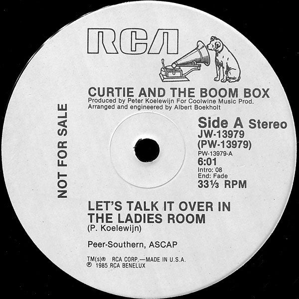 Curtie And The Boombox : Let's Talk It Over In The Ladies Room (12", Promo)