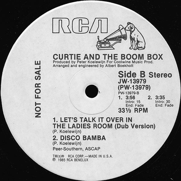 Curtie And The Boombox : Let's Talk It Over In The Ladies Room (12", Promo)