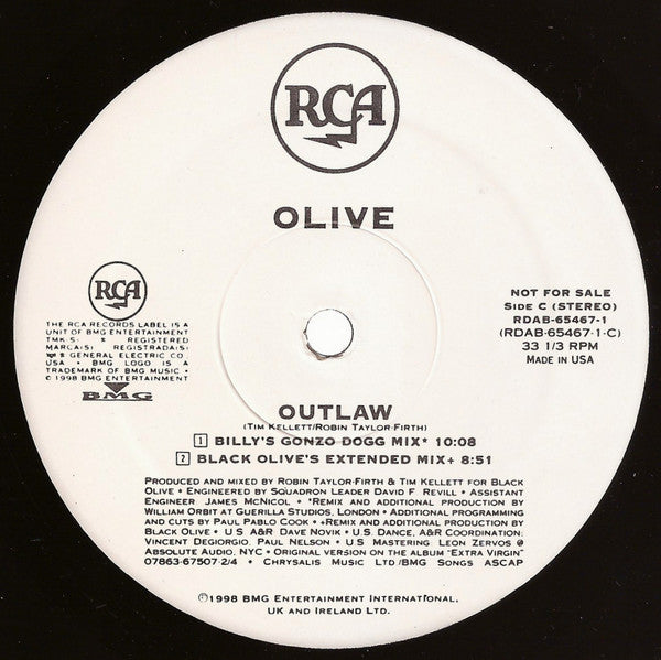 Olive : Outlaw (2x12", Promo)
