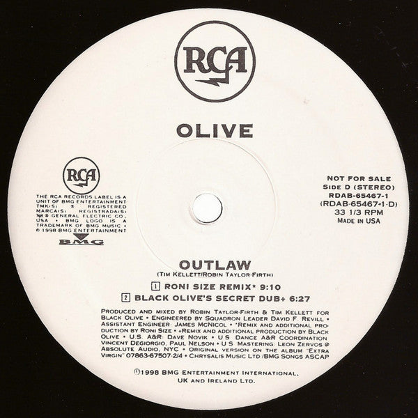 Olive : Outlaw (2x12", Promo)