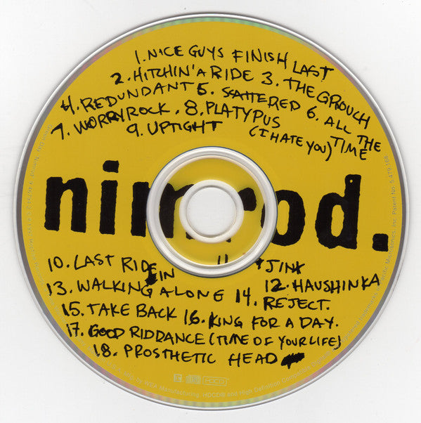 Green Day : Nimrod. (HDCD, Album)