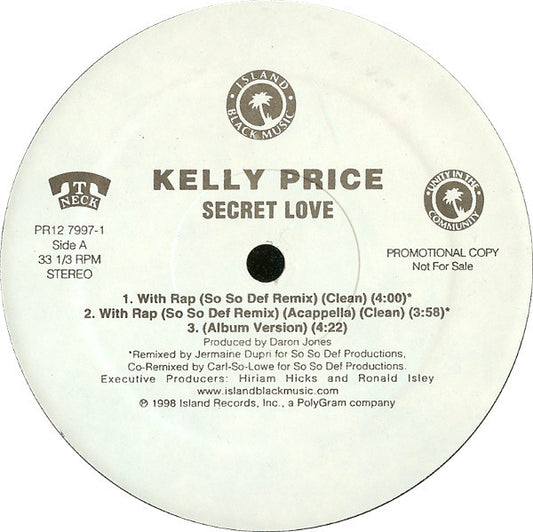 Kelly Price : Secret Love (12", Promo)