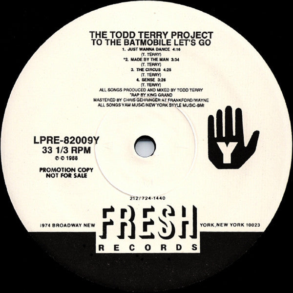 The Todd Terry Project : To The Batmobile Let's Go (LP, Album, Promo)