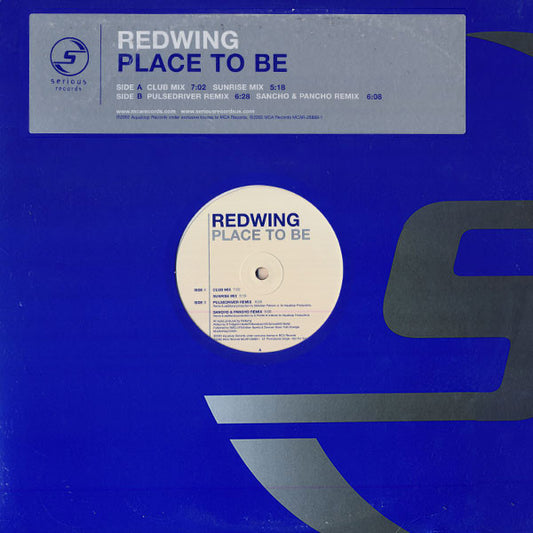 RedWing : Place To Be (12", Promo)