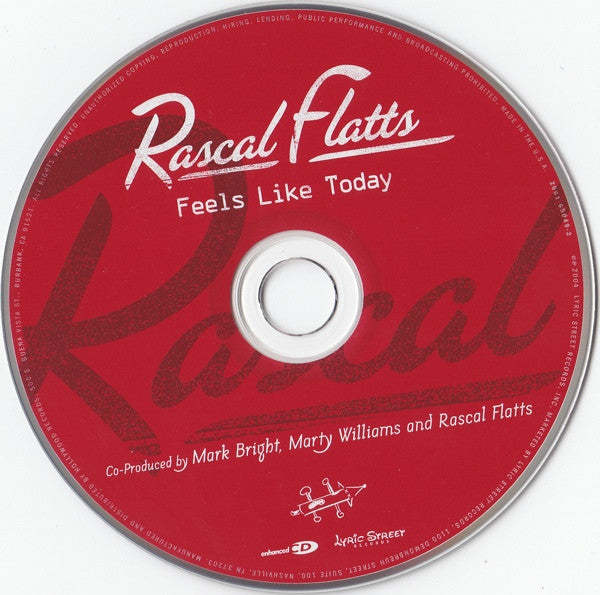 Rascal Flatts : Feels Like Today (CD, Album, Enh)