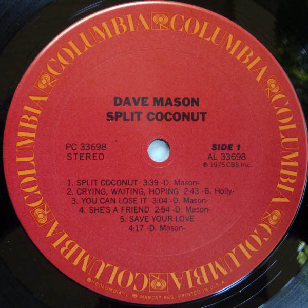 Dave Mason : Split Coconut (LP, Album, Ter)