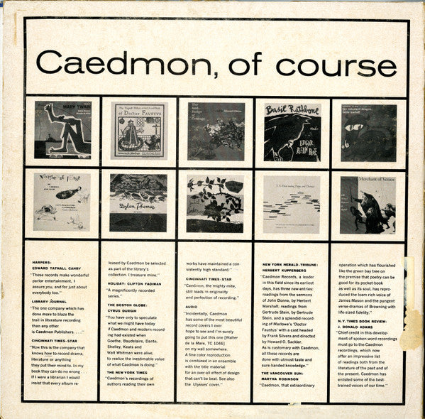Sophocles - Tyrone Guthrie, Douglas Campbell, The Stratford, Ontario, Shakespearian Festival Players - William Butler Yeats, Leonid Kipnis : Oedipus Rex (2xLP, Mono, Gat)
