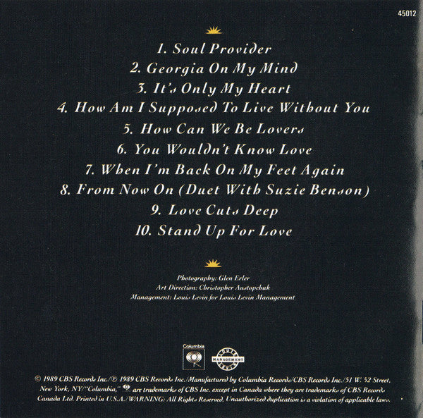 Michael Bolton : Soul Provider (CD, Album, RP)