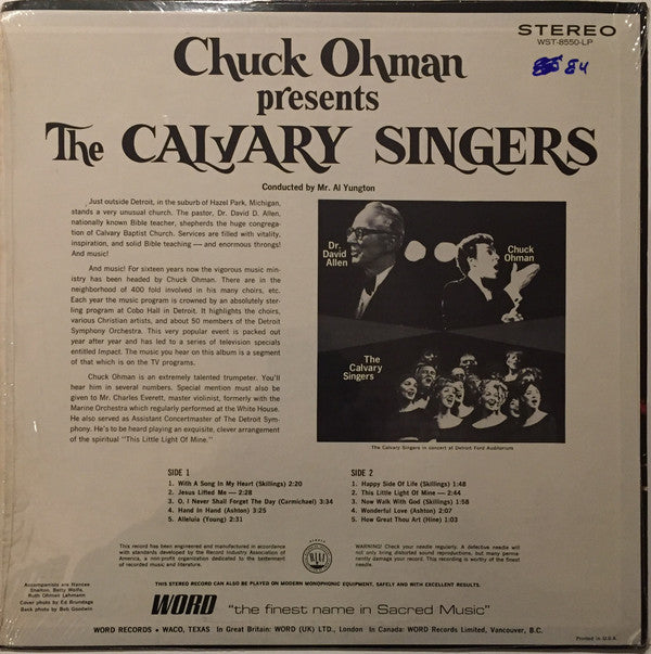 Chuck Ohman, The Calvary Singers : Chuck Ohman Presents The Calvary Singers (LP, Album)