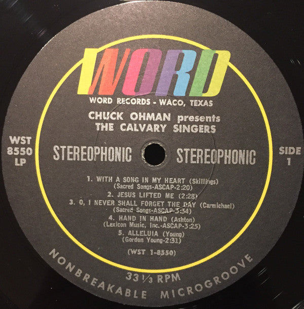 Chuck Ohman, The Calvary Singers : Chuck Ohman Presents The Calvary Singers (LP, Album)