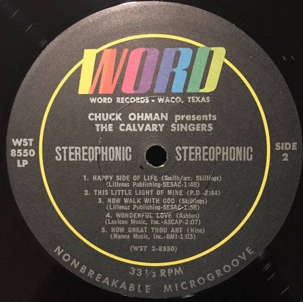 Chuck Ohman, The Calvary Singers : Chuck Ohman Presents The Calvary Singers (LP, Album)