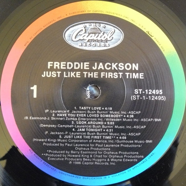 Freddie Jackson : Just Like The First Time (LP, Album)