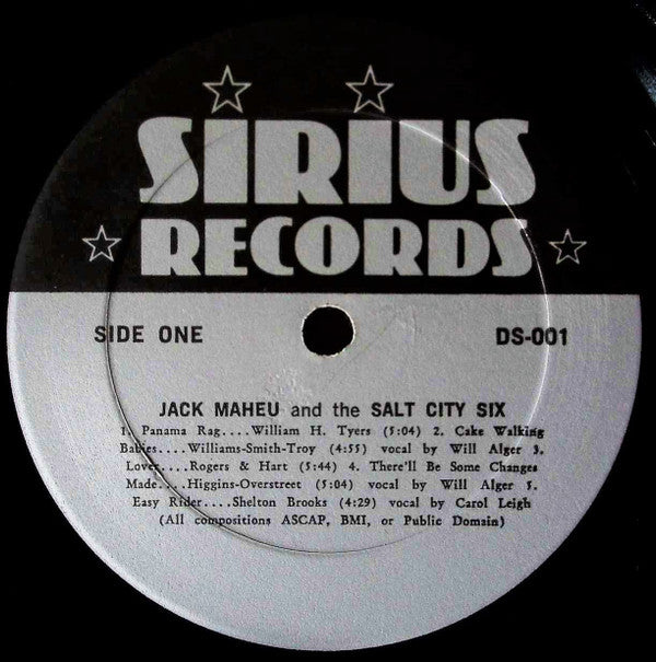 Jack Maheu And The Salt City Six : LIVE at the Carriage Stop (LP, Album)