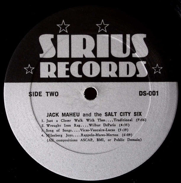 Jack Maheu And The Salt City Six : LIVE at the Carriage Stop (LP, Album)